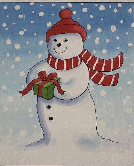 Snowman''s Christmas Present  van Lavinia  Hamer