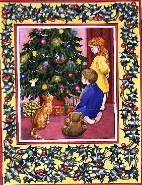 The Holly and the Christmas Tree, 1996 (w/c) 