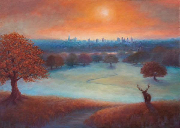 City View London from Richmond Park) van Lee Campbell
