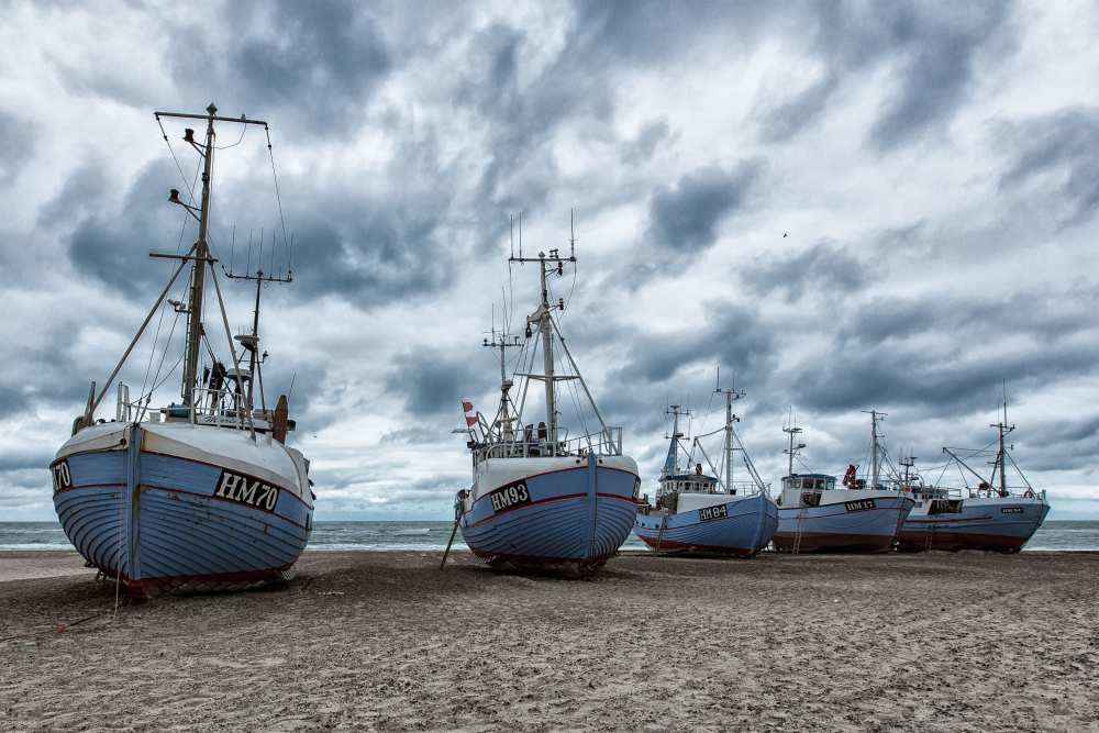 West coast fishing boats. van Leif Løndal