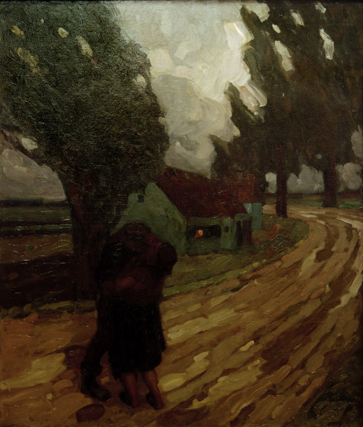 Herbststurm, 1912. van Leo Putz