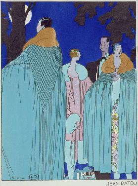 Outdoor Evening Dress, fashion plate from Art Gout Beaute magazine, February 1926 (colour litho)