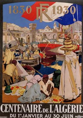 Poster advertising the centenary of Algeria (1830-1930), 1930 (colour litho)