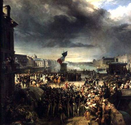 The Garde Nationale de Paris Leaves to Join the Army in September 1792 van Leon Cogniet