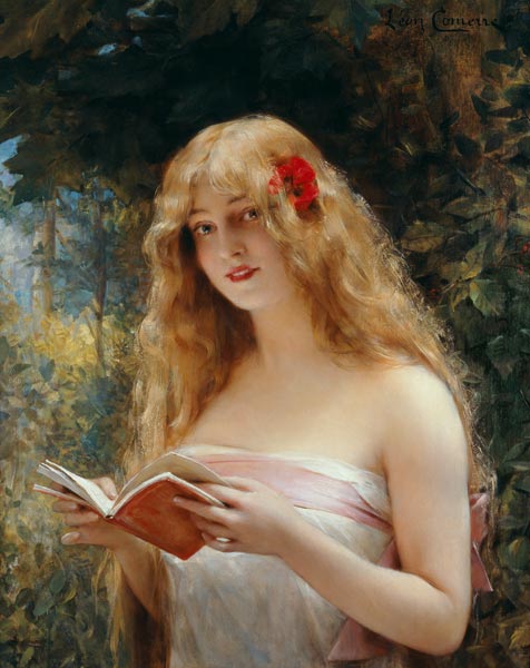 La Belle Liseuse (The Beautiful Reader) van Leon Francois Comerre