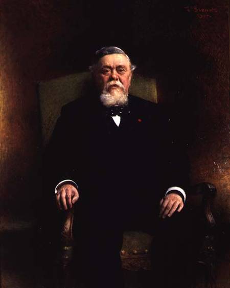 Portrait of Amand Fallieres (1841-1931) van Leon Joseph Florentin Bonnat