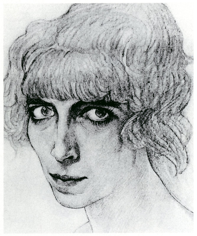 Portrait of Marchesa Luisa Casati van Leon Nikolajewitsch Bakst