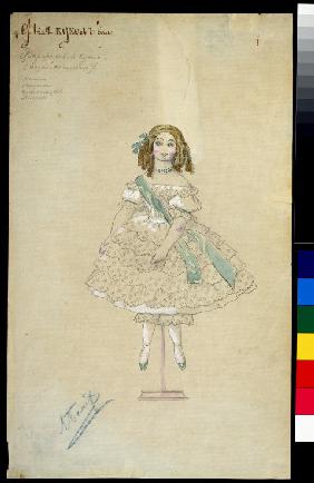 Costume design for the ballet The Fairy Doll by J. Bayer