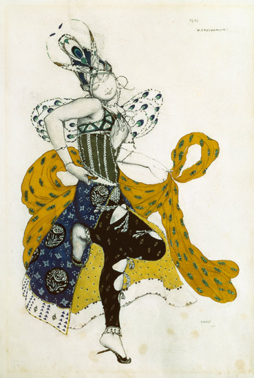 Sketch for the ballet 'La Peri', by Paul Dukas (1865-1935) van Leon Nikolajewitsch Bakst