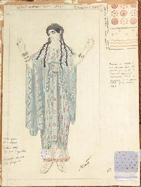Lady-in-waiting, costume design for ''Hippolytus'' Euripides