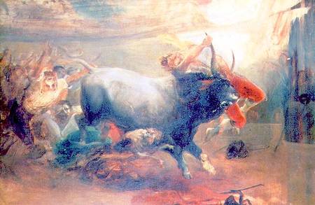 The Bull Fight van Leonardo Alenza