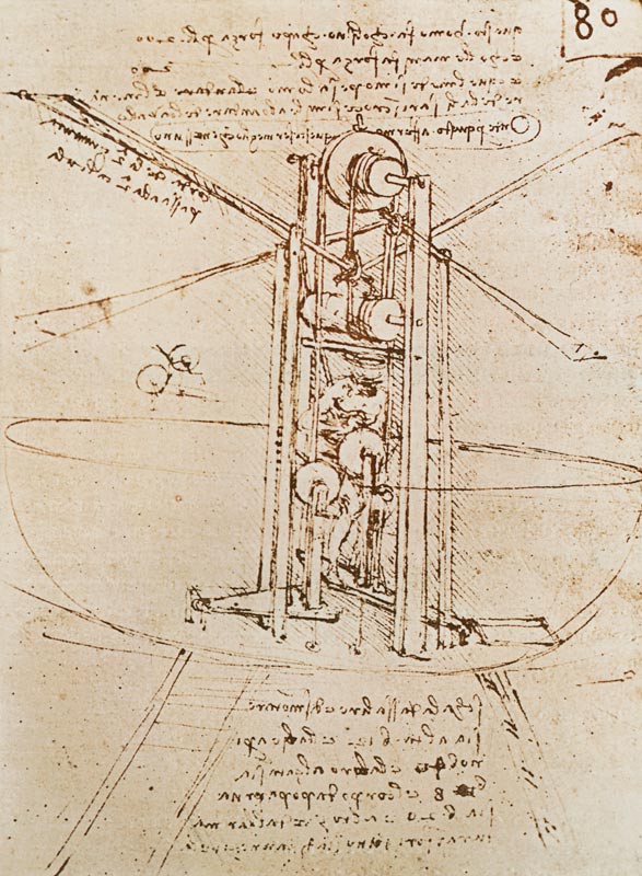 Vliegmachine  van Leonardo da Vinci