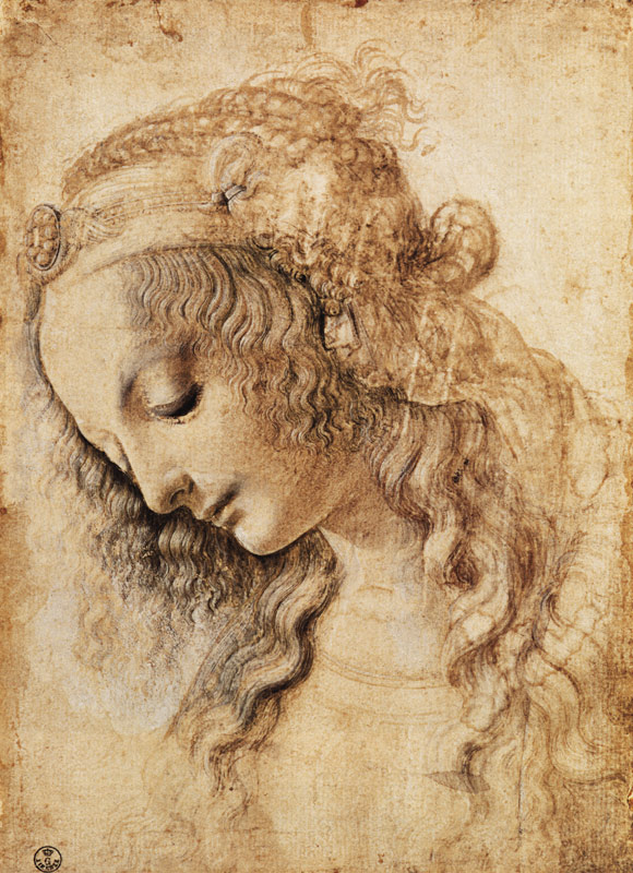 Vrouwenhoofd  van Leonardo da Vinci