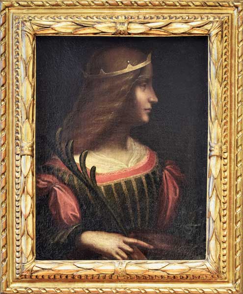 Portrait of Isabella d'Este van Leonardo da Vinci