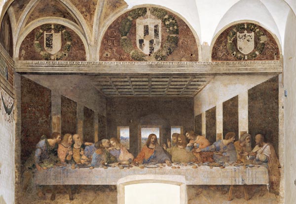 The Last Supper, 1495-97 van Leonardo da Vinci