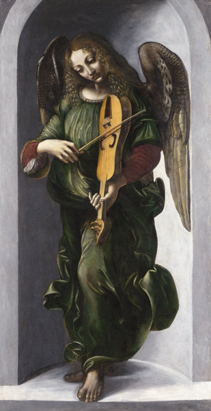 An Angel in Green with a Vielle van Leonardo da Vinci