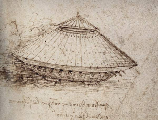 Drawing of an armoured tank van Leonardo da Vinci