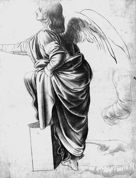 Study of an Angel van Leonardo da Vinci