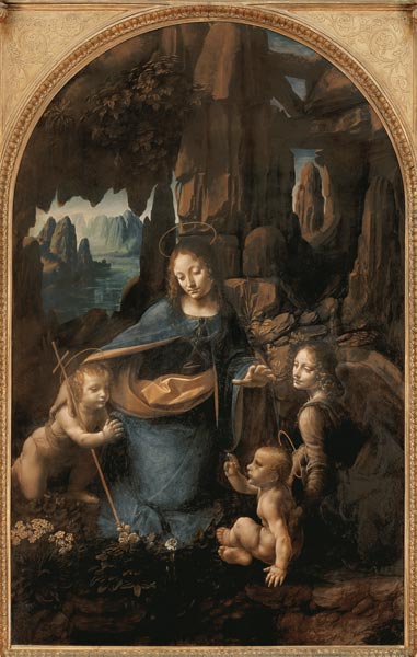 Madonna in de grot Leonardo da Vinci van Leonardo da Vinci