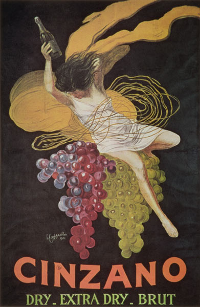 Poster advertising 'Cinzano' van Leonetto Cappiello