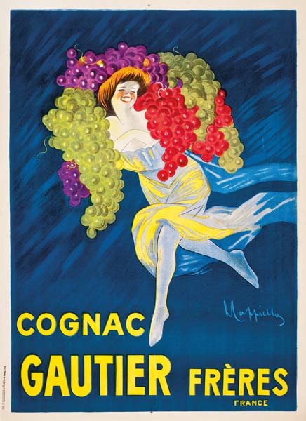 An advertising poster for Gautier Freres cognac van Leonetto Cappiello