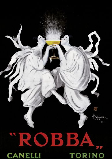 Poster advertising 'Robba' sparkling wine van Leonetto Cappiello