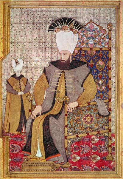 Sultan Ahmet III (1673-1736) and the heir to the throne van Levni