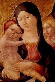 Maria mit dem Kinde und einem Engel