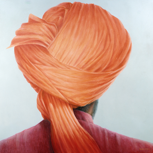 Saffron Turban (oil on canvas)  van Lincoln  Seligman