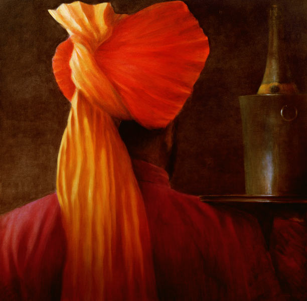 Wine Waiter at the Taj (oil on canvas)  van Lincoln  Seligman