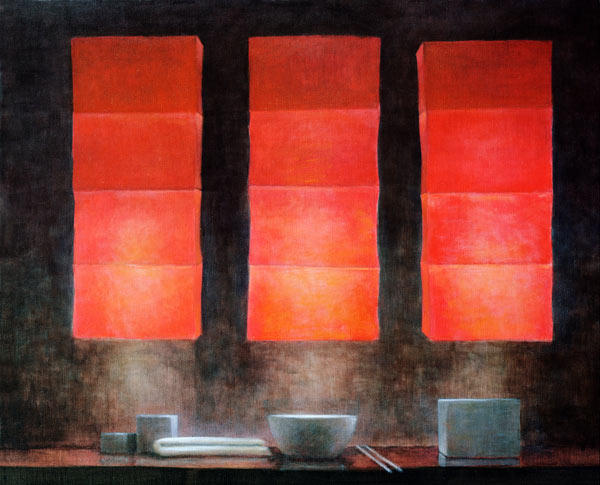 Hutong (oil on canvas)  van Lincoln  Seligman