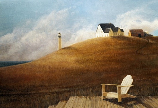 Maine Landscape van Lincoln  Seligman