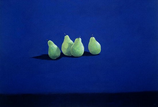Pears on a Blue Cloth  van Lincoln  Seligman