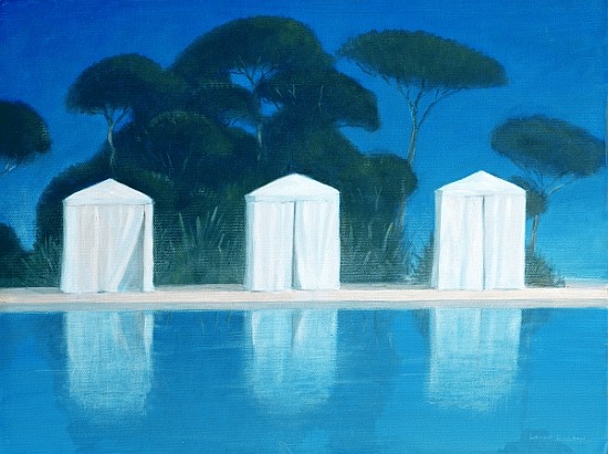 Pool Tents (oil on canvas)  van Lincoln  Seligman