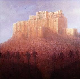 Jodhpur Fort (oil on canvas) 