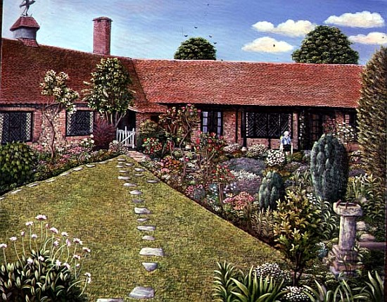 A Garden at Worthing, Sussex, 1983  van Liz  Wright