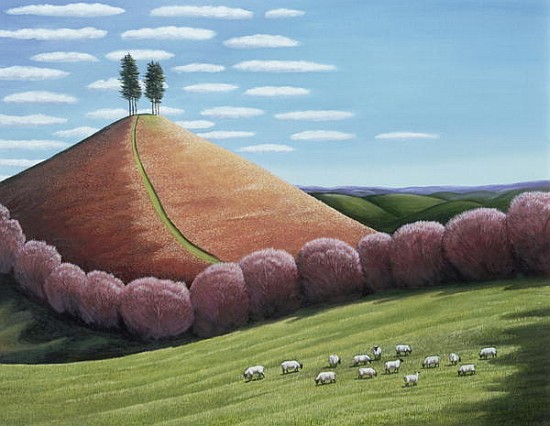 Red Hill (oil on canvas)  van Liz  Wright
