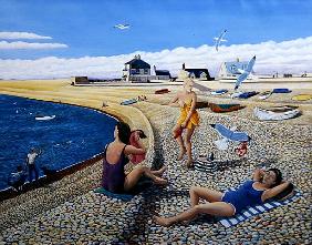 Cheeky Sea Gulls, 2005 (oil on canvas) 