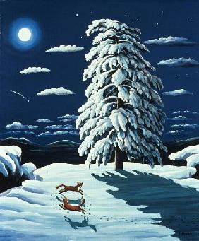 Foxes in Moonlight, 1989 