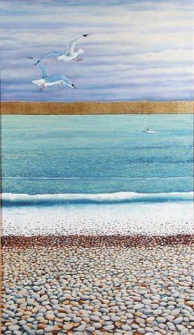 Seagulls, 2003 (oil on canvas) 