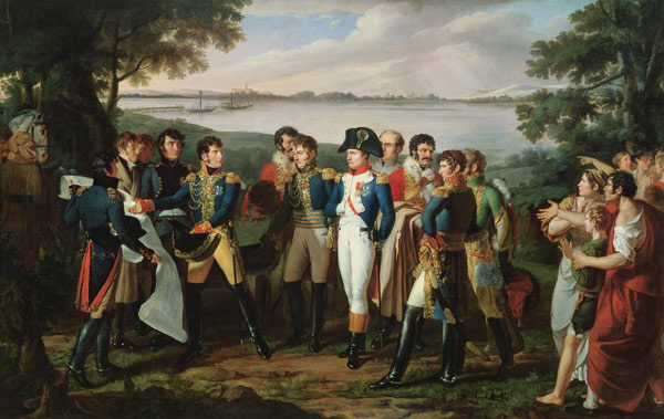 Napoleon (1769-1821) Orders the River Danube to be Bridged at Ebersdorf in order to Reach the Island van Lodovico Venuti