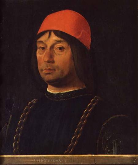 Portrait of Giovanni Bentivoglio van Lorenzo Costa