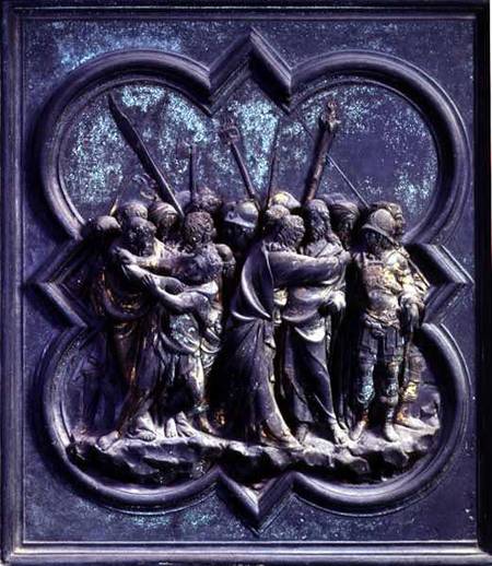 The Capture of Christ, fourteenth panel of the North Doors of the Baptistery of San Giovanni van Lorenzo  Ghiberti