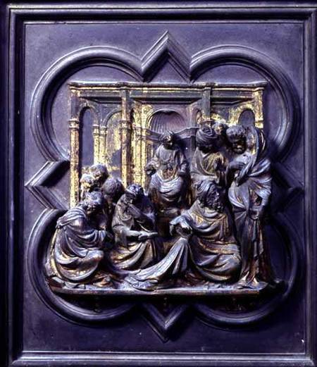 Christ Amongst the Doctors, fourth panel of the North Doors of the Baptistery of San Giovanni van Lorenzo  Ghiberti