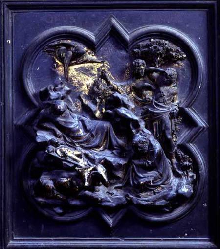 The Nativity, second panel of the North Doors of the Baptistery of San Giovanni van Lorenzo  Ghiberti