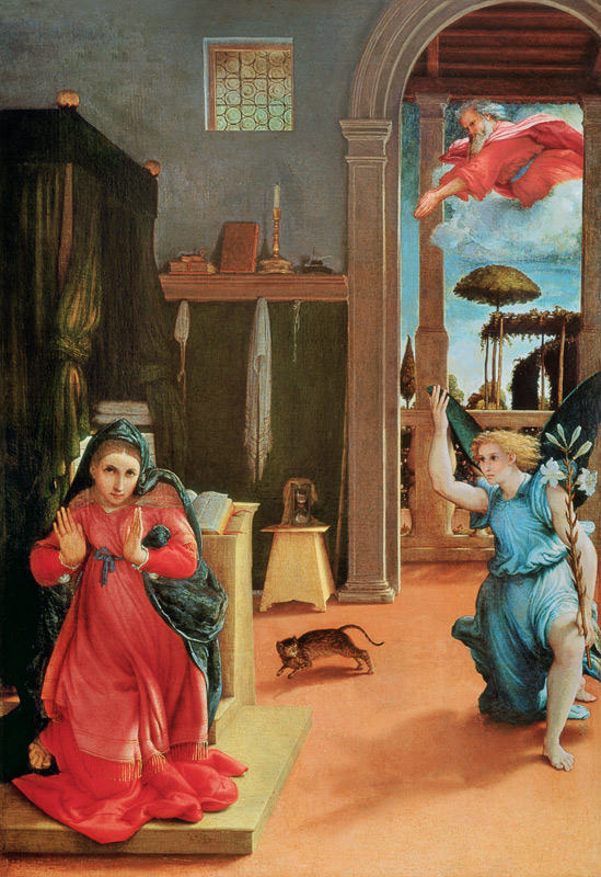 The Annunciation van Lorenzo Lotto