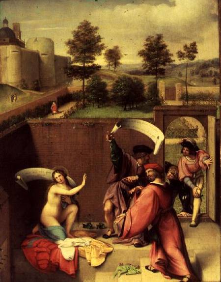Susanna and the Elders van Lorenzo Lotto