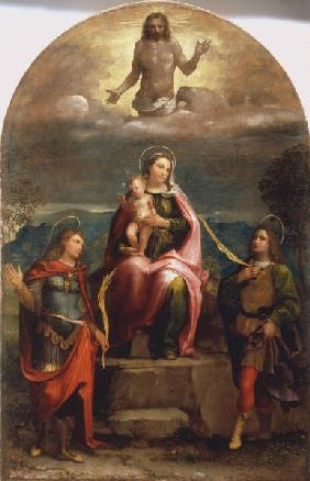 L.Lotto, Maria mit Kind, Vitus, Modestus