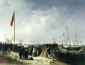 The Departure of the Steam Packet at Boulogne