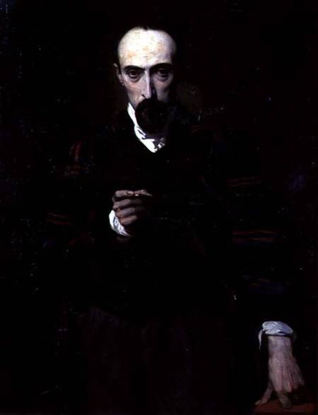 Portrait of Achille Deveria (1800-57) van Louis Boulanger
